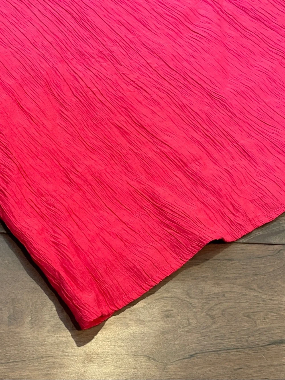 Abercrombie & Fitch Dark Coral Crinkle Textured Maxi Dress - Size XS Petite